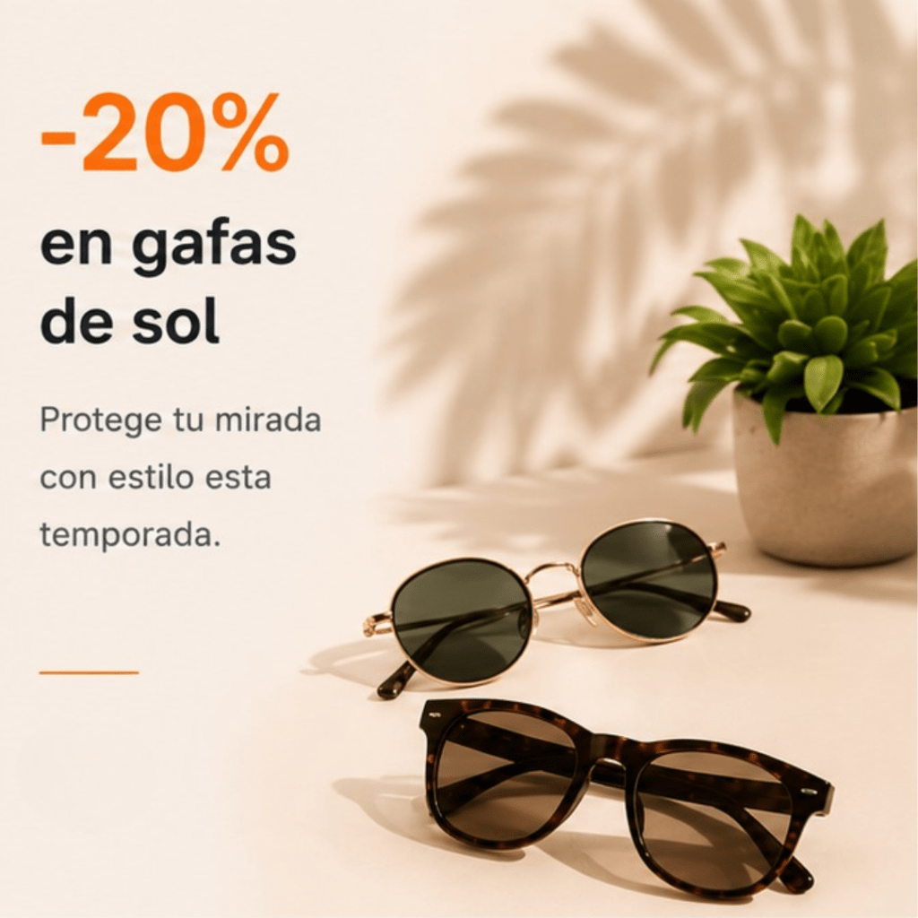 Promoción 20 % gafas de sol