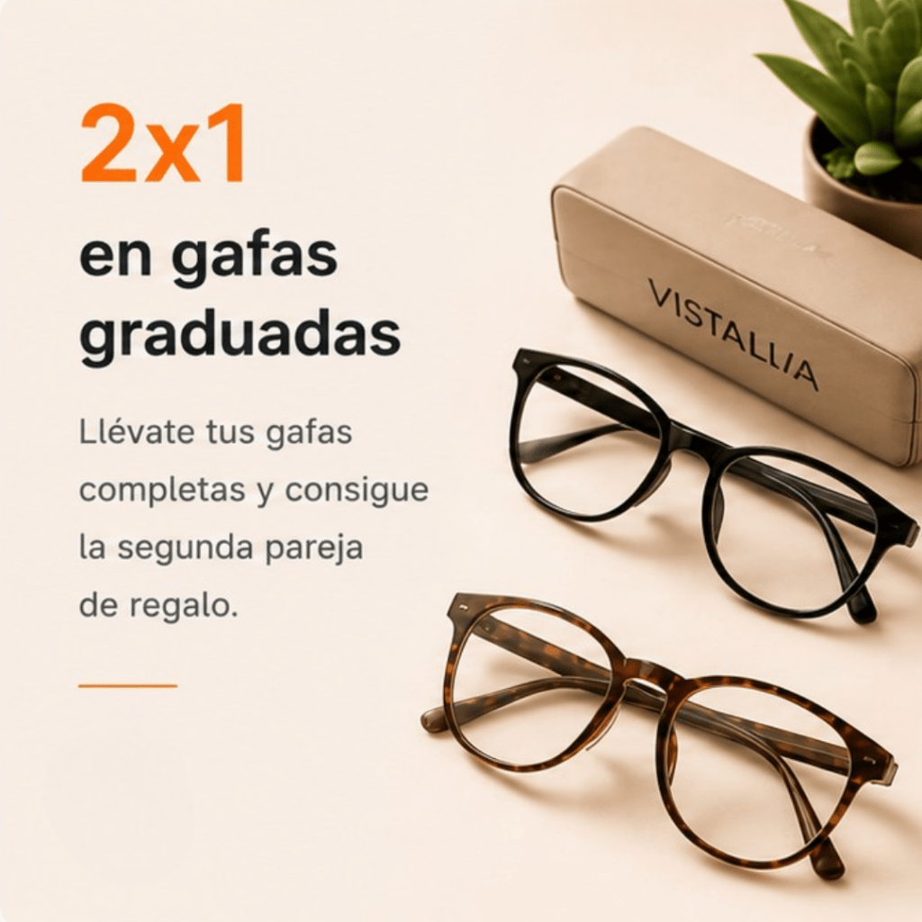 promoción 2 x1 en gafas graduadas